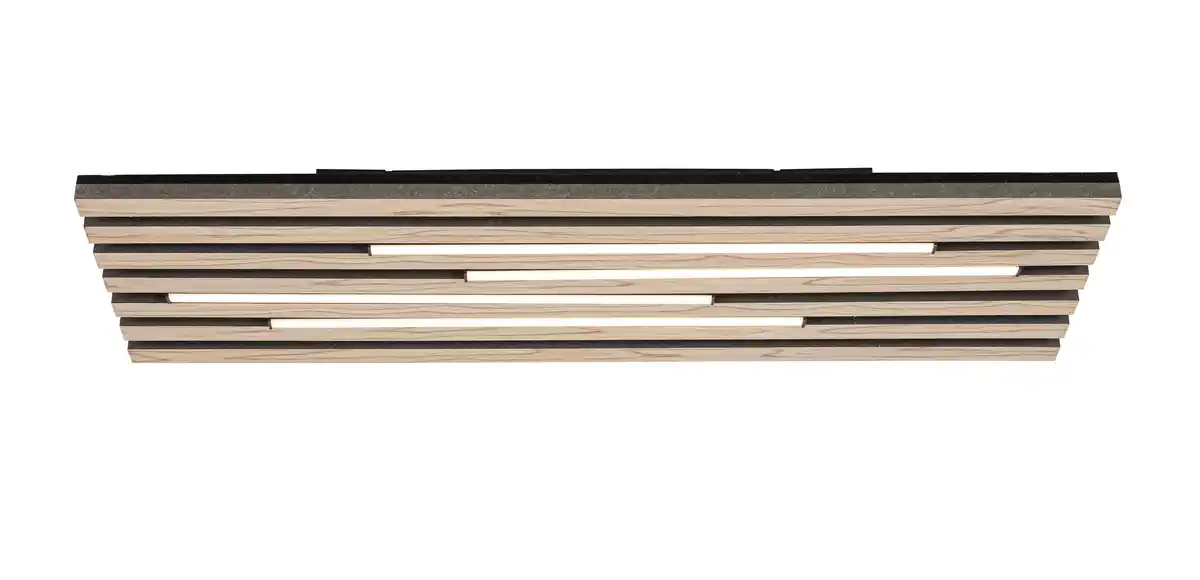 Bild 1 von LED-Deckenleuchte Pani Schwarz/Edelstahl max. 24 Watt Deckenlampe, Schwarz, Eichefarben