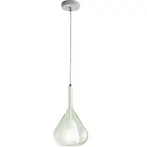 Fabas Luce Pendelleuchte Lila, Glas, 200 cm, ISO 9001, höhenverstellbar, Lampen & Leuchten, Innenbeleuchtung, Hängelampen, Pendelleuchten
