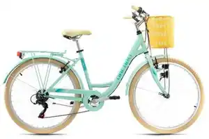 Citybike 26'' Cantaloupe RH 48cm, Gelb, Mintgrün