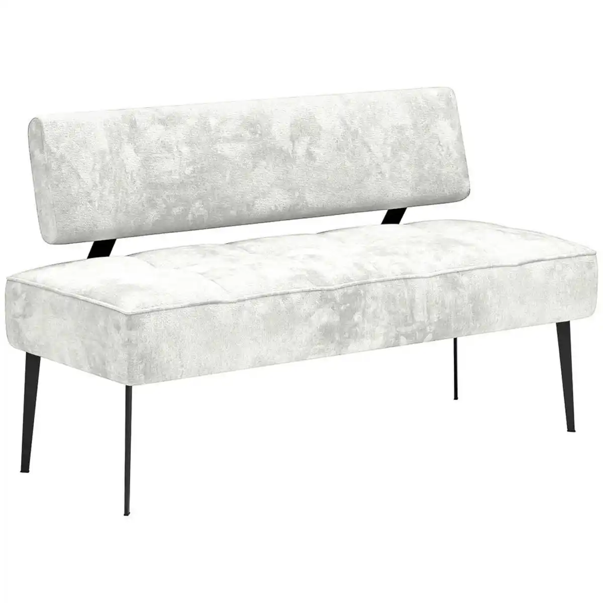 Bild 1 von Welnova Sitzbank, Weiß, Textil, Uni, 2-Sitzer, 162x90x65 cm, Fsc, Reach, Made in EU, Stoffauswahl, Esszimmer, Bänke, Sitzbänke