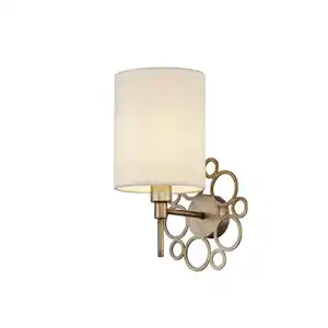 Wandleuchte Anna Creme/Goldfarben max. 40 Watt Wandlampe, Creme, Goldfarben