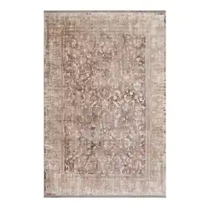 Wecon Home Vintage-Teppich #Upperground Bazaar, Sand, Beige, Textil, Floral, rechteckig, 160x230 cm, Textiles Vertrauen - Oeko-Tex®, Hohenstein, AZO-frei, Oeko-Tex® Standard 100, für Fußbodenheiz