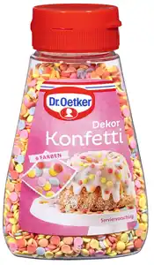 DR. OETKER Dekor Konfetti, 100 - 130-g-Fl.