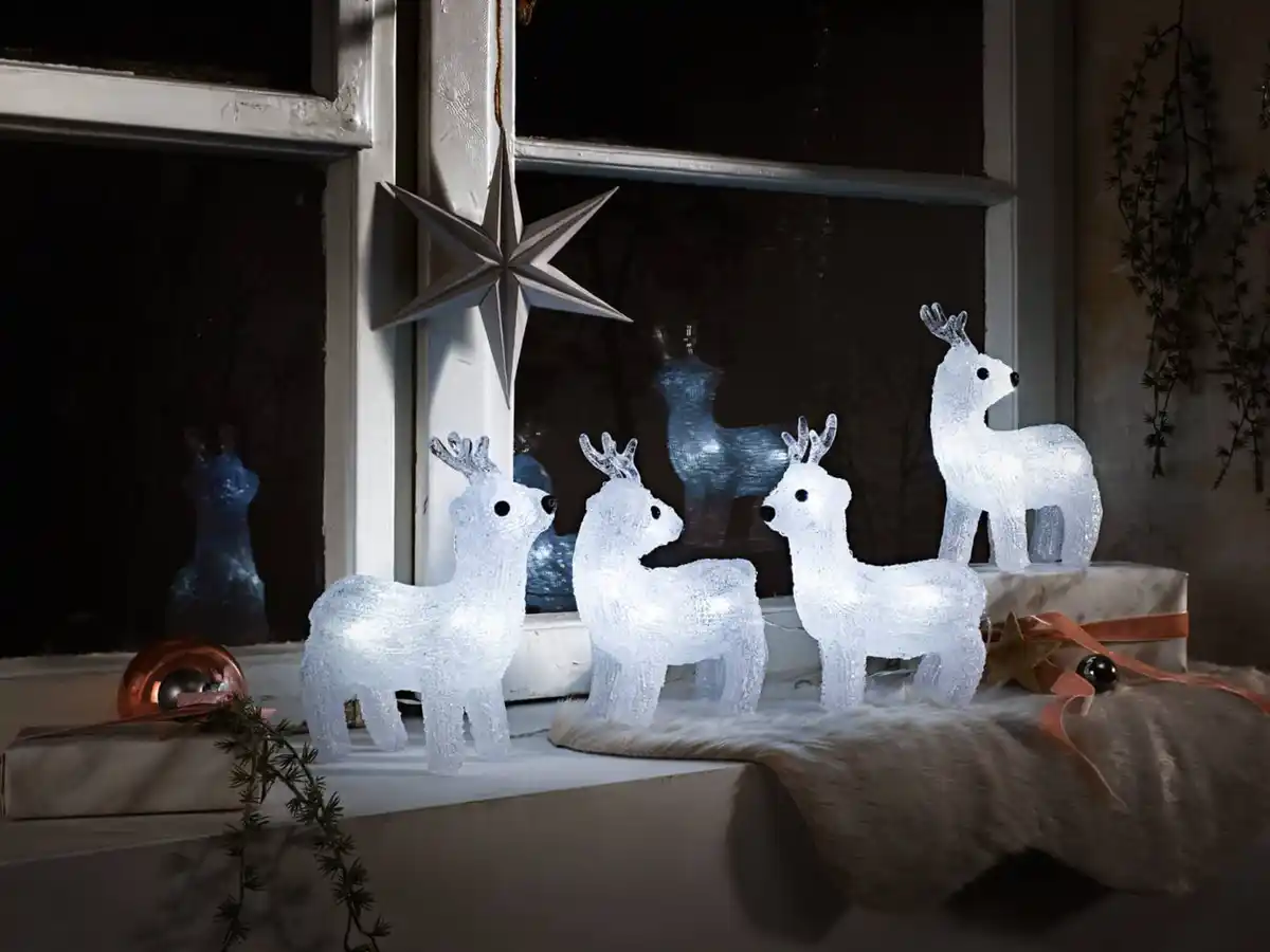 Bild 2 von LIV&BO® LED-Deko-Figuren »Rentiere«