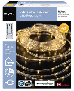 LIV&BO® LED-Lichterschlauch mit 200 LEDs