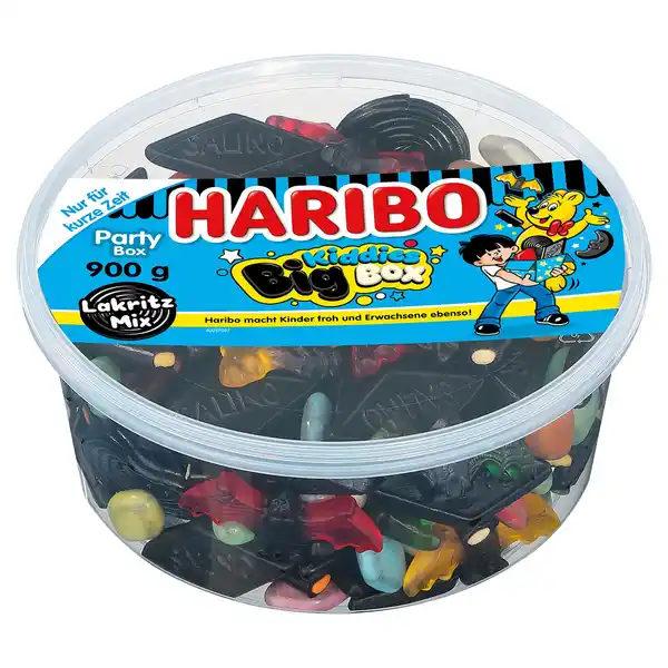 Bild 1 von HARIBO Kiddies Big Box 900 g, Kiddies Lakritz