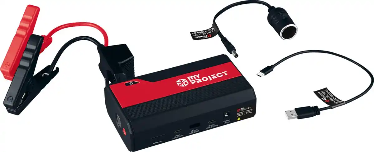Bild 3 von MY PROJECT® Mobile Autostarthilfe mit Powerbank »MPMAP 12000«