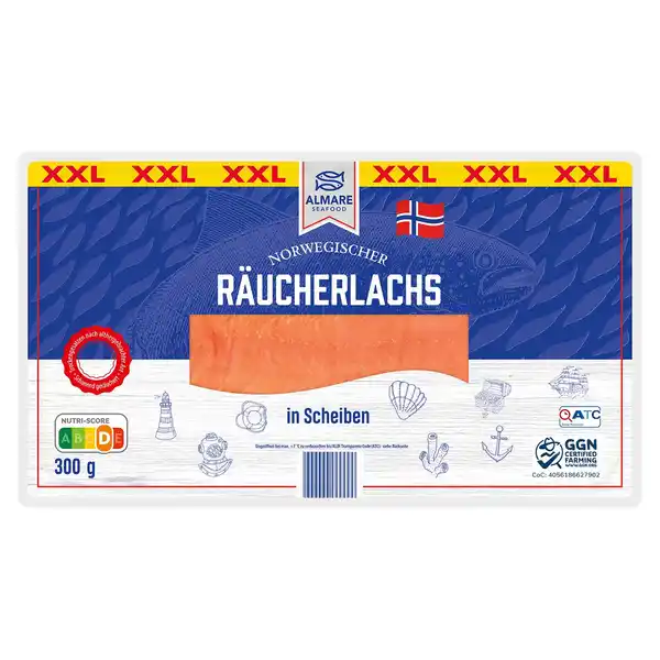 Bild 1 von ALMARE Räucherlachs 300 g