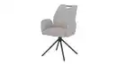 Bild 1 von Armlehnstuhl hellgrau Drehstuhl - Webstoff Bezug - CARINA