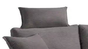 Kopfstütze Cord grau - 75 x 52 cm - SUMMER