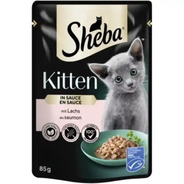 Bild 1 von Sheba Kitten in Sauce 28x85 g Lachs