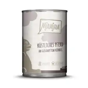 MjAMjAM Nassfutter Katze Adult 6x400 g Pferd und Kürbis