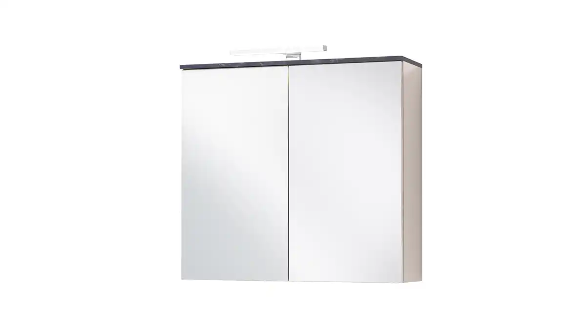 Bild 1 von Spiegelschrank beige - Marmoroptik 70 cm - mit Beleuchtung - PROMESSA