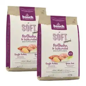 bosch Soft Mini Perlhuhn & Süßkartoffel 2x2,5 kg
