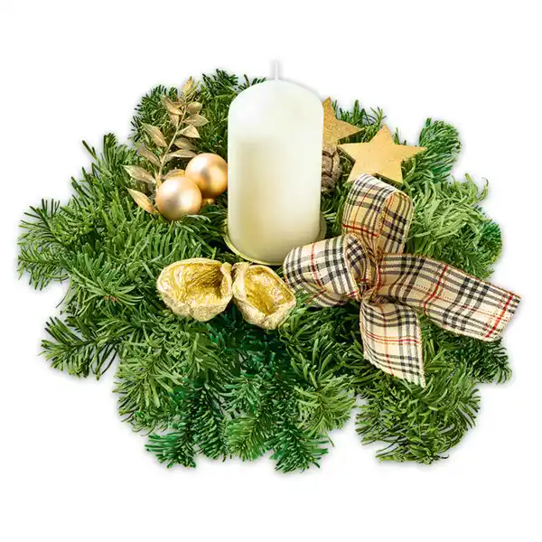 Bild 4 von Adventsgesteck mit einer Kerze
