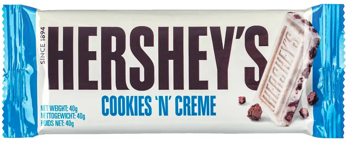 Bild 1 von HERSHEY'S Cookies'n'Creme, 40-g-Tafel