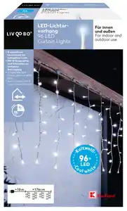 LIV&BO® LED-Lichtervorhang mit 96 LEDs