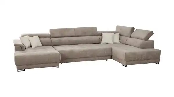 Bild 1 von Wohnlandschaft taupe ausziehbar - Sitztiefenverstellung - BENEVENTO