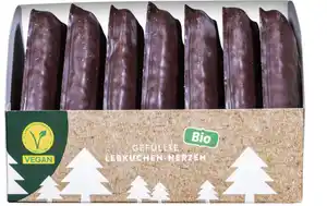 WICKLEIN Gefüllte Bio-Lebkuchenherzen, 240-g-Packg.