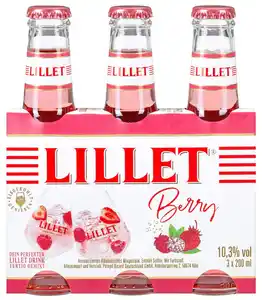 LILLET Aperitif-Drink, 3 x 0,2-l-Fl.