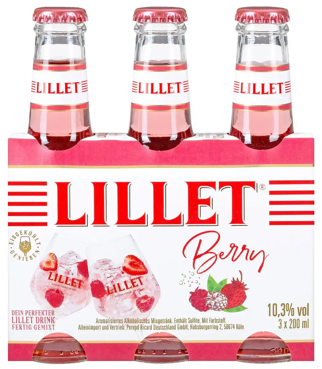 Bild 1 von LILLET Aperitif-Drink, 3 x 0,2-l-Fl.