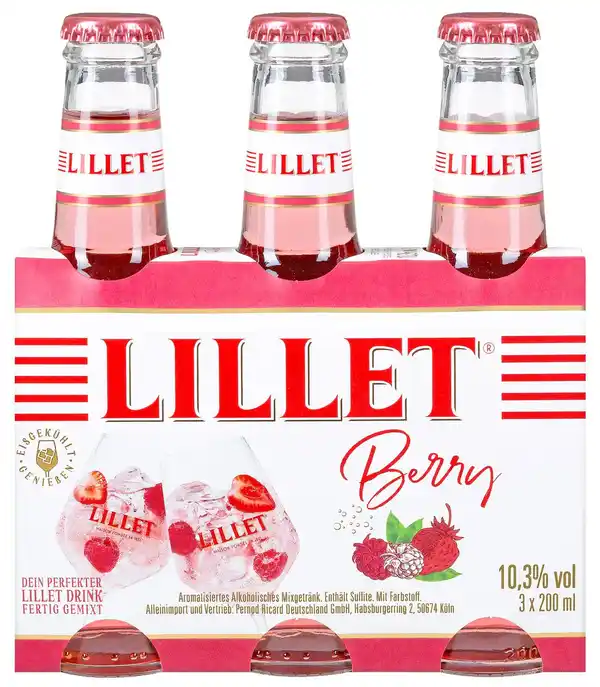 Bild 1 von LILLET Aperitif-Drink, 3 x 0,2-l-Fl.