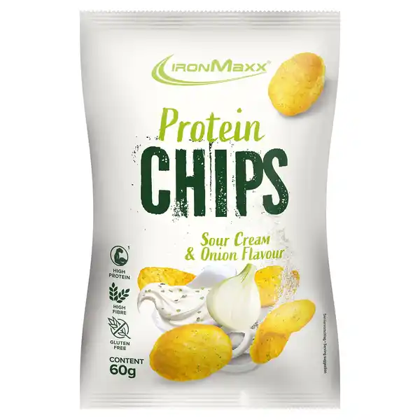 Bild 1 von IRONMAXX Protein Chips 60 g, Sour Cream & Onion