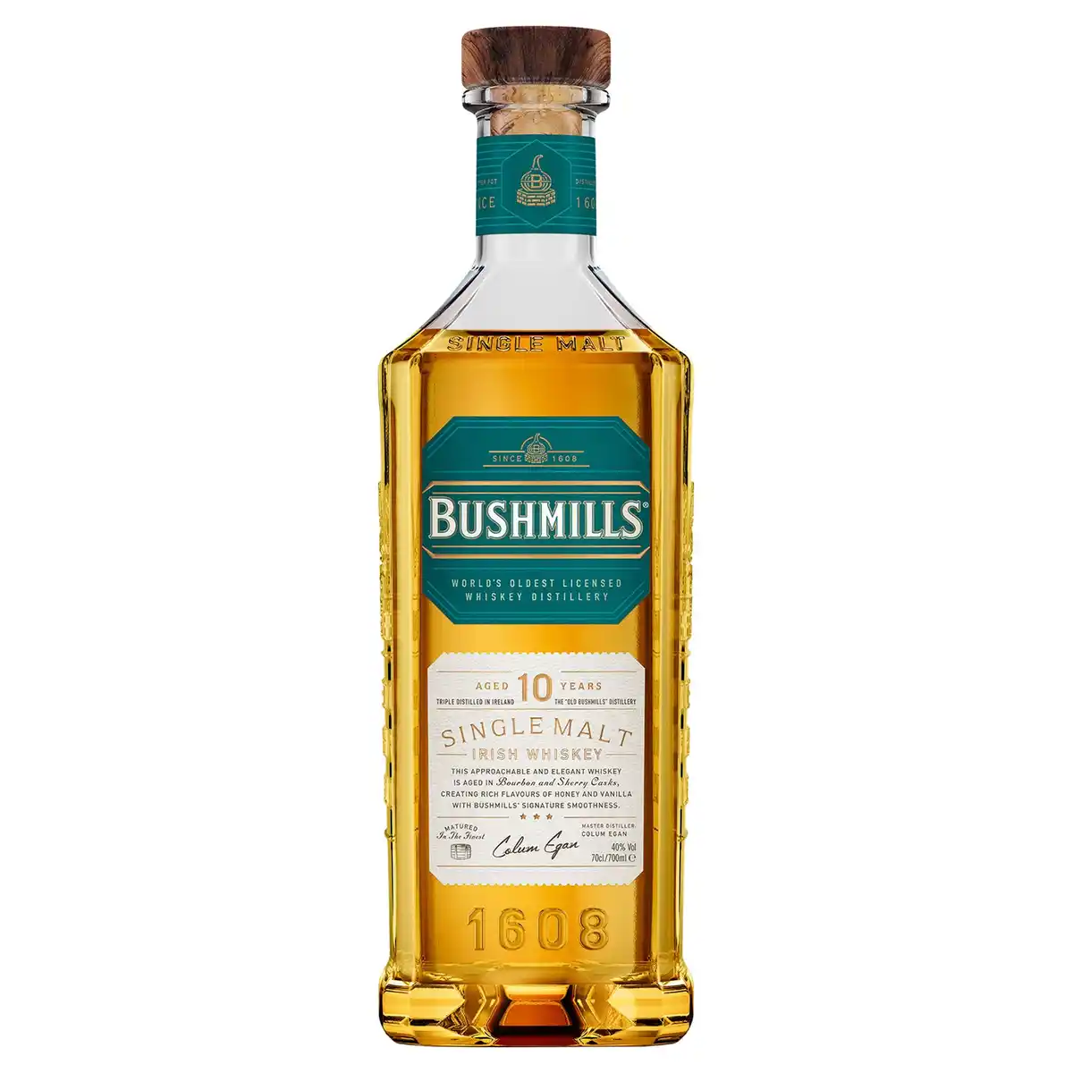 Bild 1 von BUSHMILLS Single Malt Whiskey 10 Jahre 0,7 l