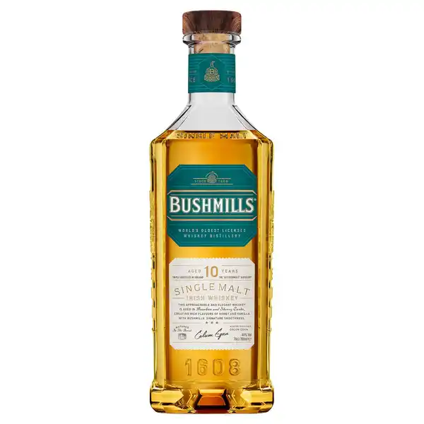 Bild 1 von BUSHMILLS Single Malt Whiskey 10 Jahre 0,7 l