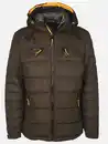 Bild 1 von Herren Velour Steppjacke mit Kapuze Braun