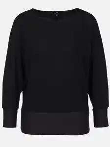 Damen Lurexshirt Schwarz