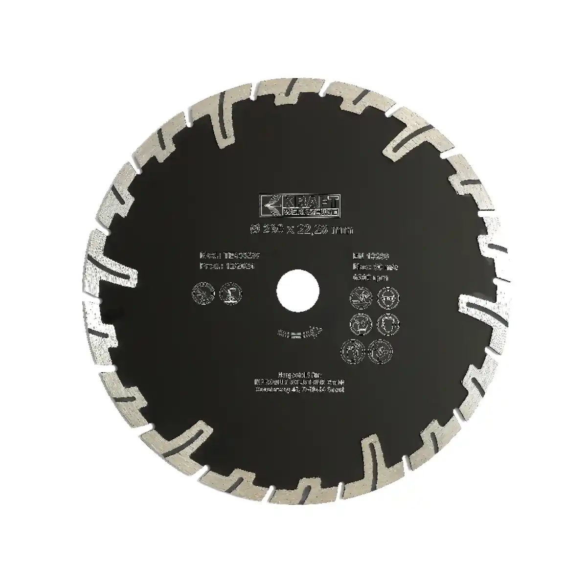 Bild 1 von Diamant-Trennscheibe Ø230mm, T-förmiges Muster