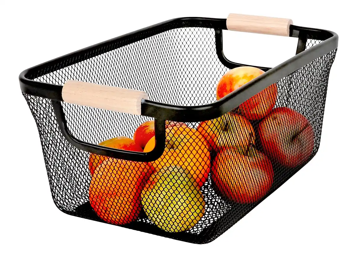 Bild 1 von Drahtkorb mit Holzgriff