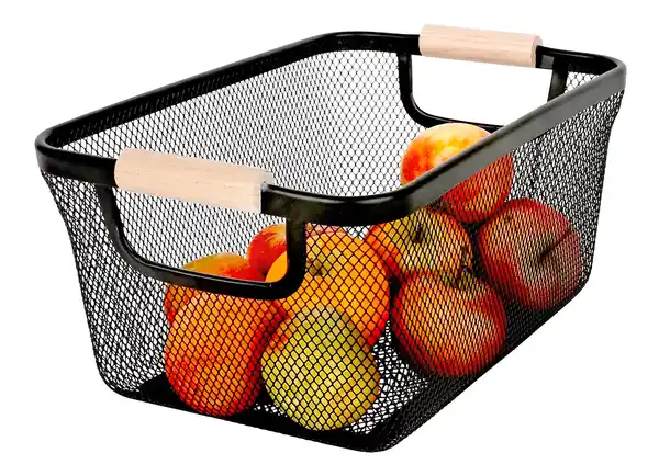 Bild 1 von Drahtkorb mit Holzgriff