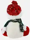 Bild 2 von Deko Schneemann sitzend 16x21x24cm Weiß