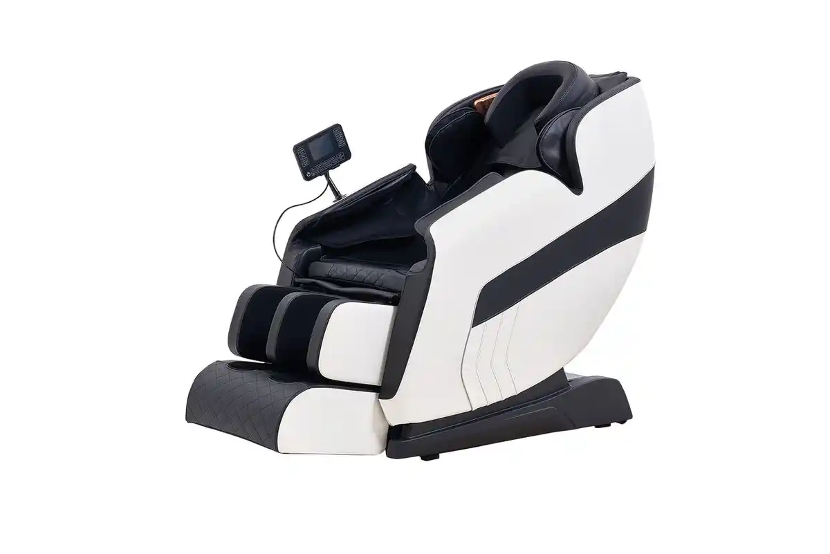Bild 4 von Elektrischer Massagesessel, ca. 140 x 74 x 101 cm - Schwarz / Off-White