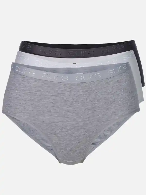 Bild 1 von Damen Midi Slip im 3er Pack Weiß