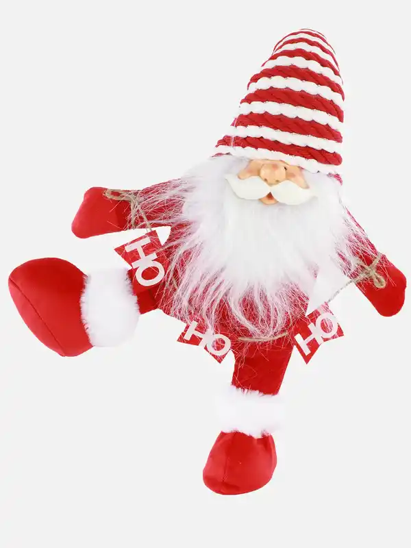 Bild 1 von Weinachtsgnom auf einem Bein Rot