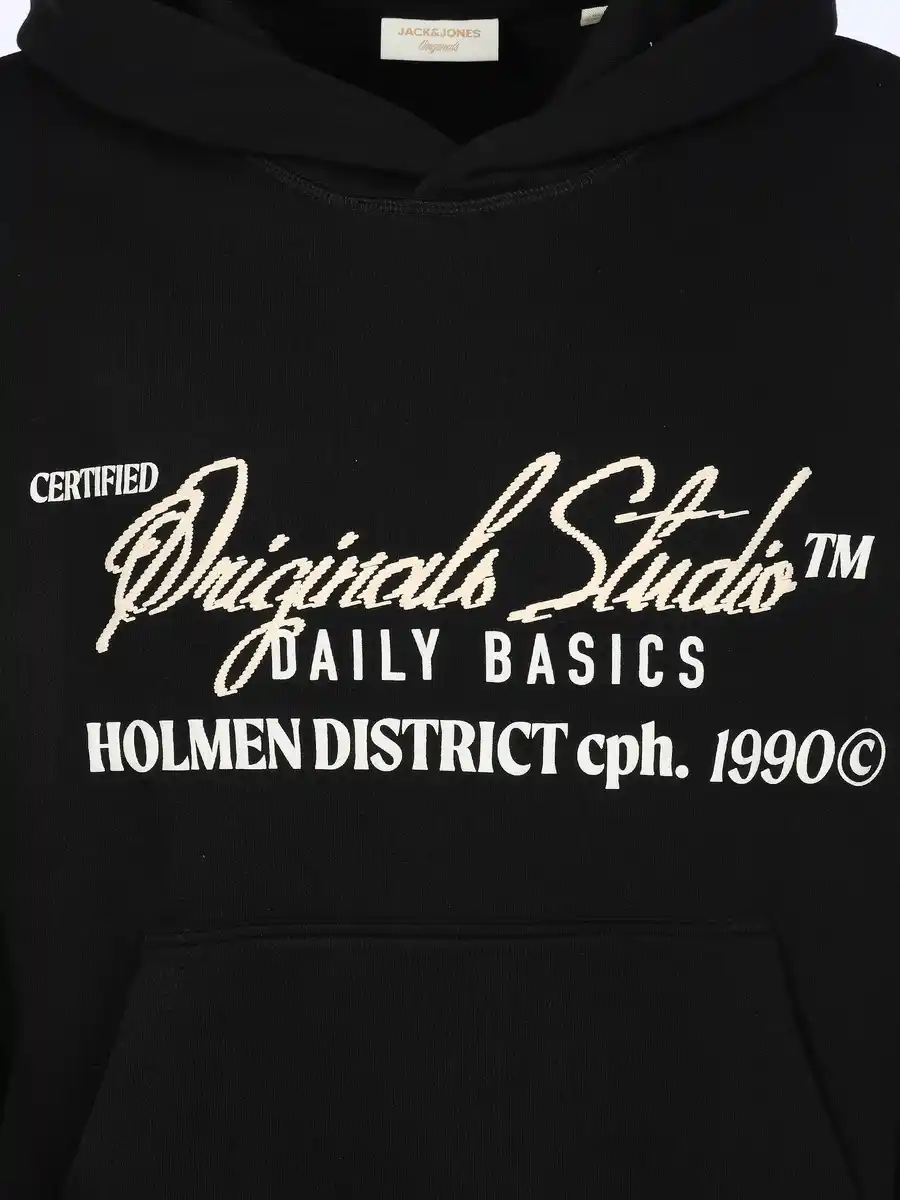 Bild 3 von Jack & Jones JORBEDFORD TYPO SWEAT Hoodie Schwarz