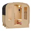 Bild 3 von Cube Infrarot-Fasssauna RICHMOND – Hybrid-Technologie, Infrarot, inkl. Harvia 6KW Ofen