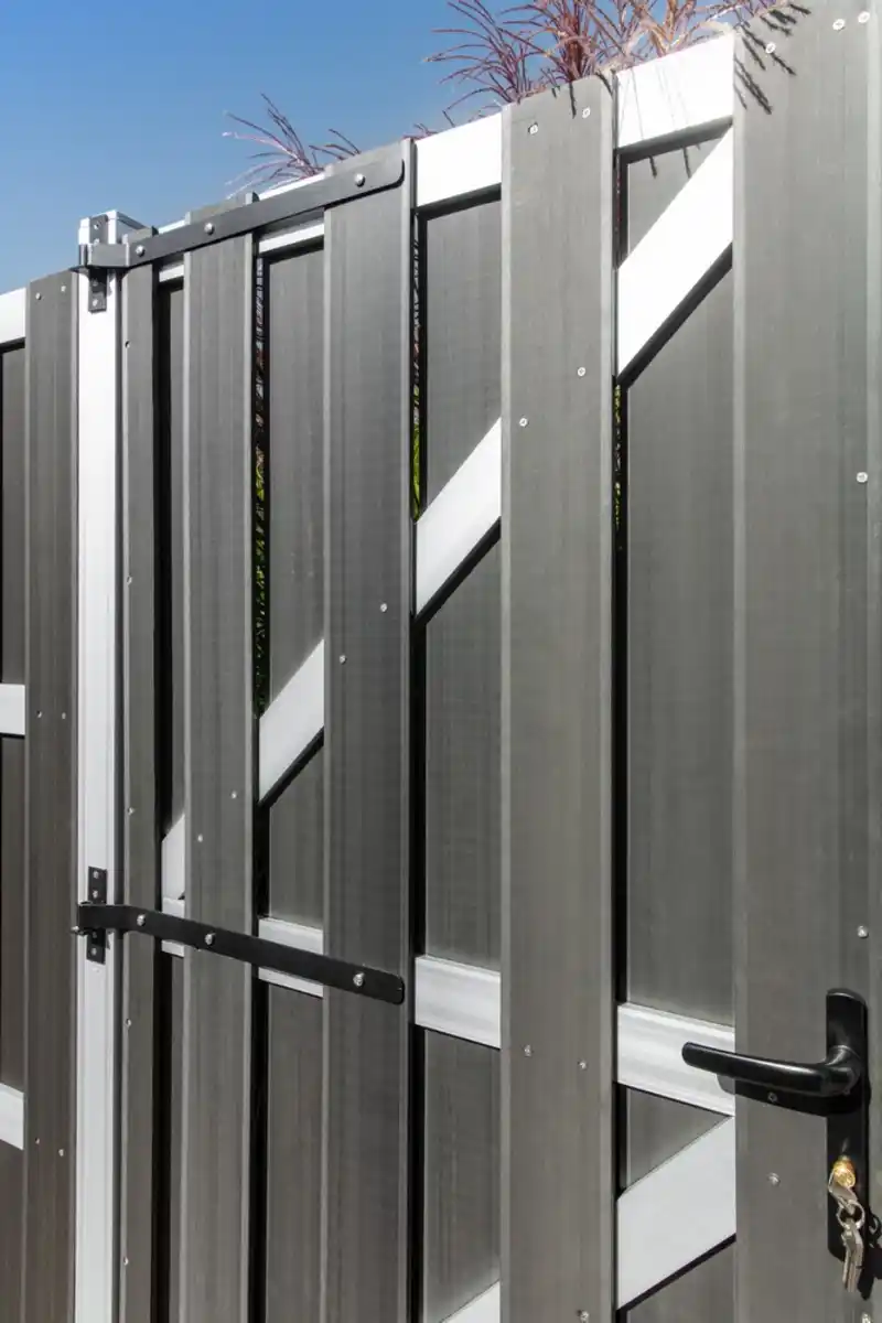 Bild 4 von WPC-Türelement CARMENO, ca. 180 x 90 cm - Schwarz