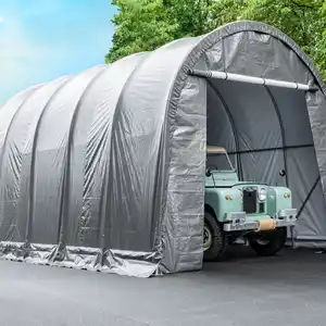 Folien Autogarage, ca. 420 x 605 x 365 cm - Grau