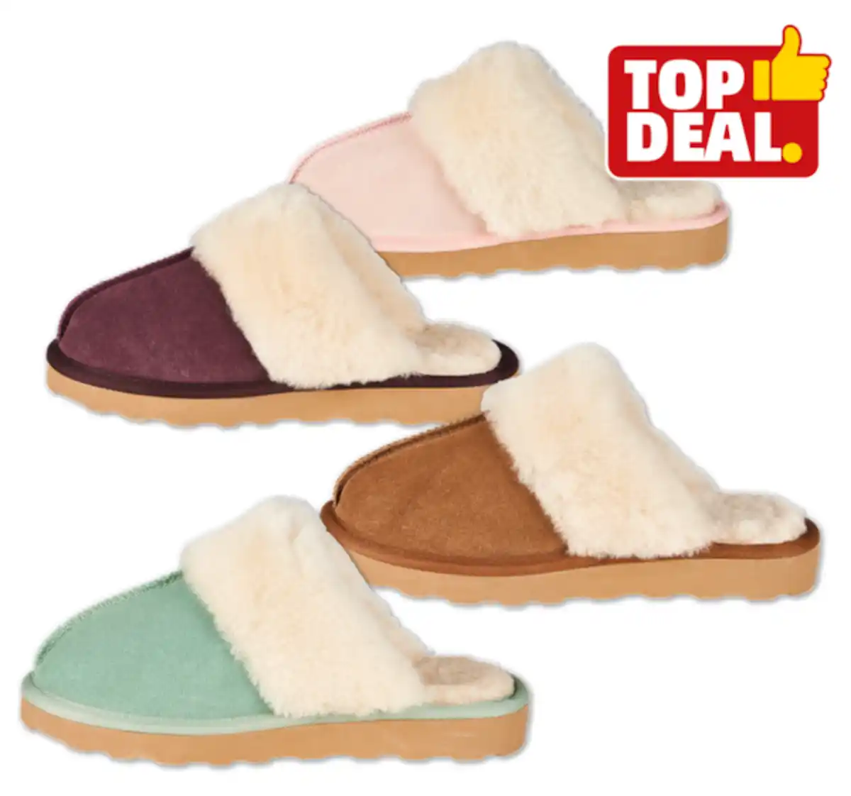 Bild 1 von TRUE STYLE Lammfellhausschuhe*