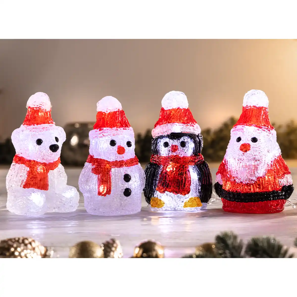 Bild 2 von LED-Acryl-Mini-Figur 4er-Set - Mix