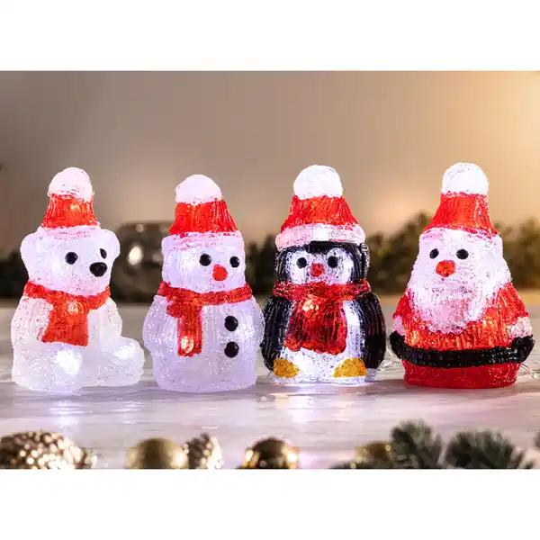 Bild 2 von LED-Acryl-Mini-Figur 4er-Set - Mix