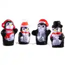 Bild 1 von LED-Acryl-Mini-Figur 4er-Set - Pinguin