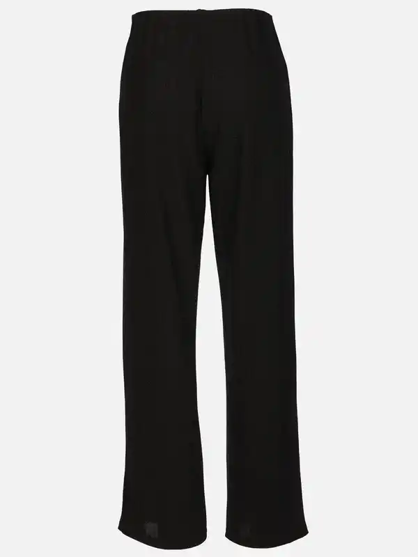 Bild 2 von Damen Lurex-Hose mit weitem Bein Schwarz