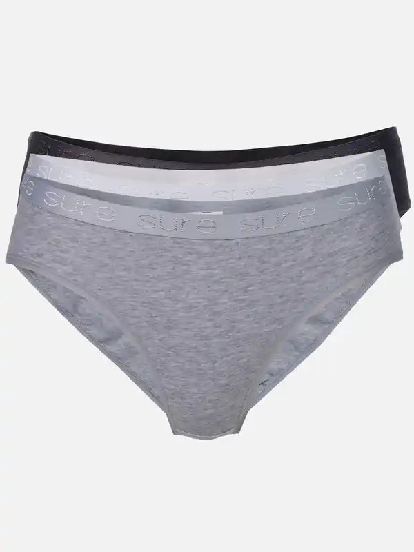 Bild 1 von Damen Bikini Slip im 3er Pack Weiß