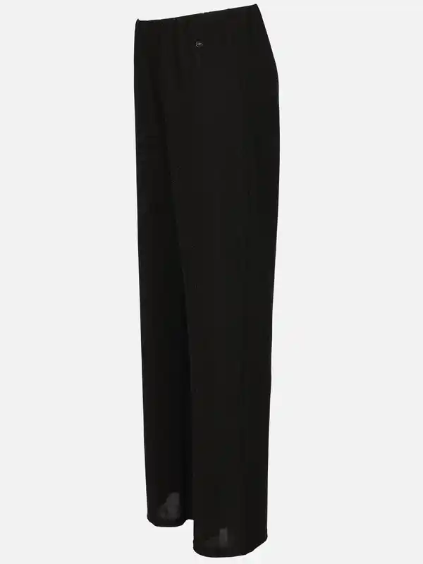 Bild 3 von Damen Lurex-Hose mit weitem Bein Schwarz