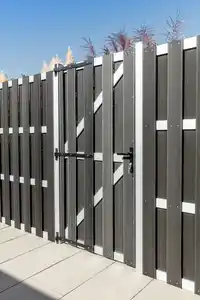 WPC-Türelement CARMENO, ca. 180 x 90 cm - Schwarz